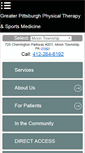 Mobile Screenshot of greaterpittsburghphysicaltherapy.com